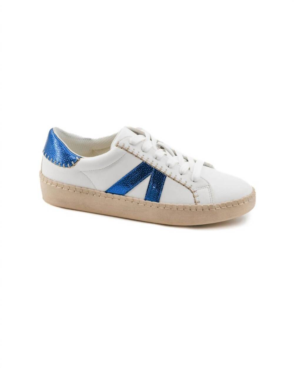 NEW CORKYS FOOTWEAR women's friend zone sneaker in blue/ white